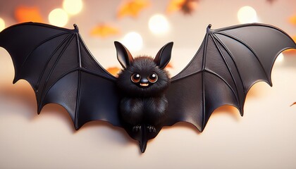 Cute Halloween Black Bat