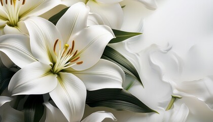 White Lily Background