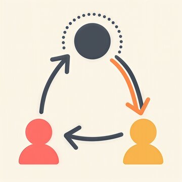 Visual representation of interpersonal connections showcasing dynamic relationships between individuals illustrating social interactions and communication pathways fostering engagement and