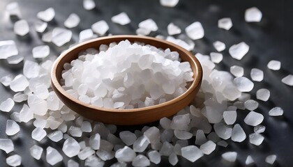 Pure Pristine Sea Salt Crystals Create A Textured Minimalist Backdrop Perfect For Culinary Designs Or Health And Wellness Themes With Clean Natural Appeal