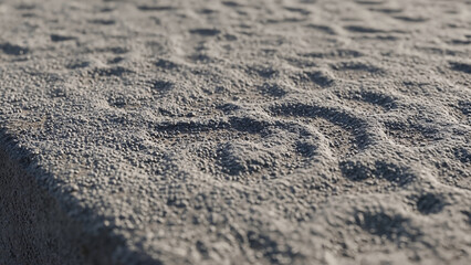 Textured surface with patterns and shadows in natural light  