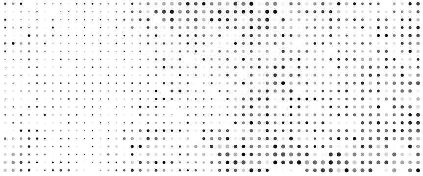 Vector panorama drafting paper. Graphic regular dots grid background. Panorama paper sheet for web design.