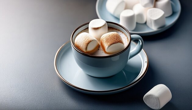 Cup Of Coffee With Mashmellow