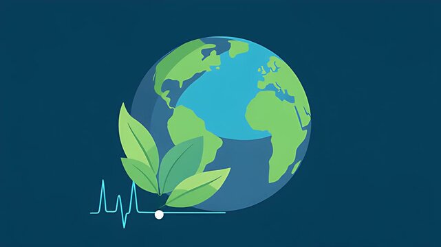 &ldquo;Flat Eco Globe Rotate&rdquo;