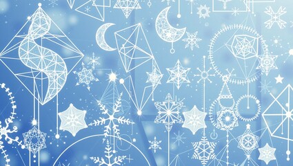 Intricate Geometric Winter Patterns