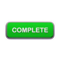 Fototapeta premium Complete Text Label on Green Colored Click to Action 3D Button