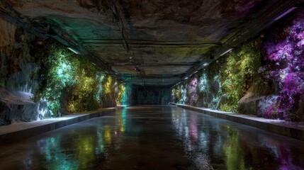 Metro tunnels New Year bioluminescence