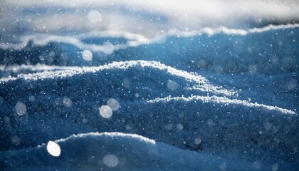 Fine Snow Flurry Texture With Small Particles And Soft Bokeh