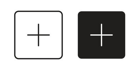 Fototapeta premium Post icons for apps and print media. Editable stroke and flat icons