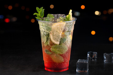 Refreshing Mint Cold Summer Drink