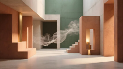 interior of a architectural space