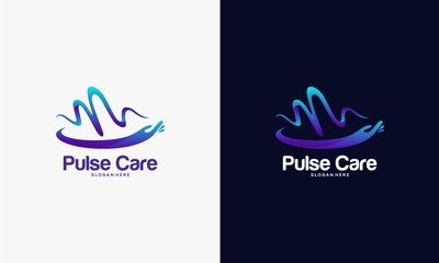 Pulse Care logo with heartbeat wave and text.