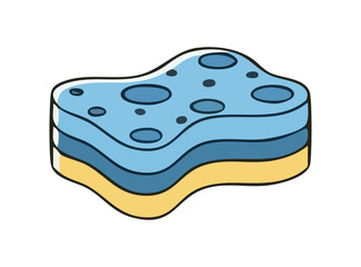 illustration of a sponge cartoon design