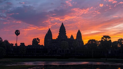 sunset in bagan