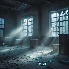 abandoned building interior