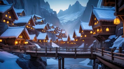 Christmas in the snow
