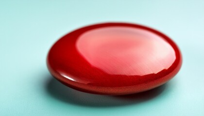 Aqua Button Red