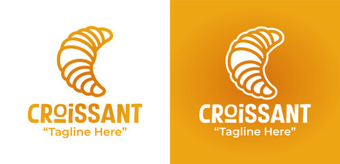 Croissant Bakery Logo Modern French Bakery Identity