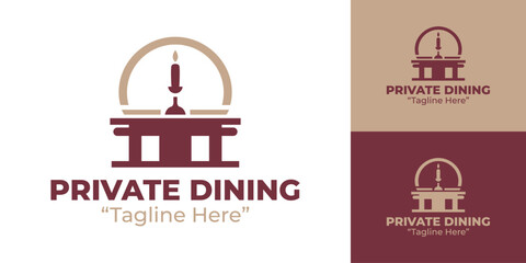 Private Dining Logo Minimal Fine Dining Identity