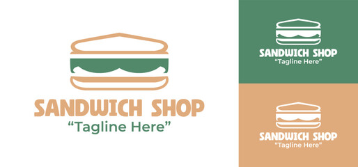 Sandwich Shop Logo Modern Fast Food Identity