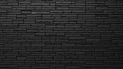 Obraz premium Dark Brick Wall Texture with Subtle Shadows and Grain