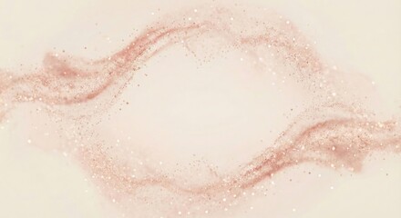 Soft flowing rose gold glitter dust creating an abstract dreamy texture