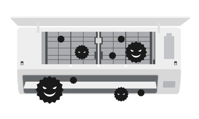 カビがついたエアコン