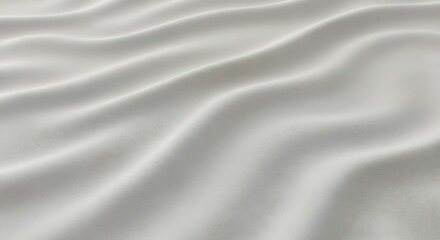 Obraz premium Abstract White Fabric Waves - Smooth Texture and Elegant Background.