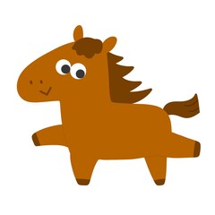 午年イラスト素材｜ゆるい親しみやすい馬