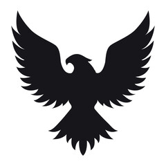 Obraz premium eagle icon vector silhouette