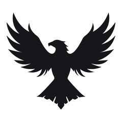 Obraz premium eagle icon vector silhouette