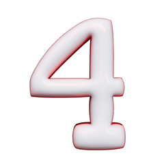 Fototapeta premium Alphabet, number and symbol 3D word Luminous Minty Bubble Artifact