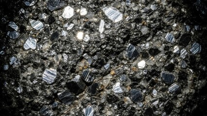 Closeup of Crushed Gravel and Pebbles.