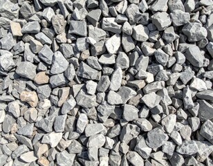 Crushed stone aggregate texture