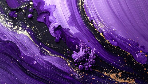 ラベンダーパールに縦墨が映える背景