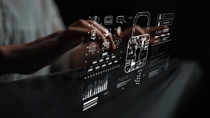 Cyber security system protecting digital infrastructure. Cyber security ensures data safety, prevents breaches, cyber security strengthens defense, and supports secure operations. Marrow