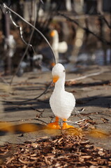 イルミネーションのアヒル