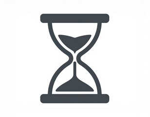 Minimal hourglass timer icon