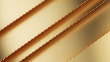 Minimal Gold Layered Abstract Geometry