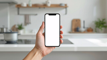 Man holding smartphone for communication and technology use