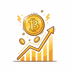 高騰するビットコイン　暗号通貨