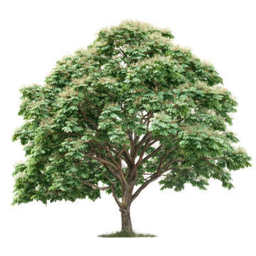 Indian bean tree Catalpa bignonioides tree on transparent background