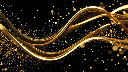 abstract Gold glowing background