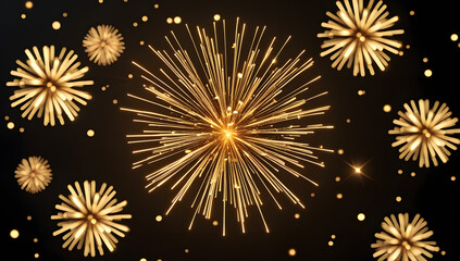 Radiant Gold Celebration Firework Effect