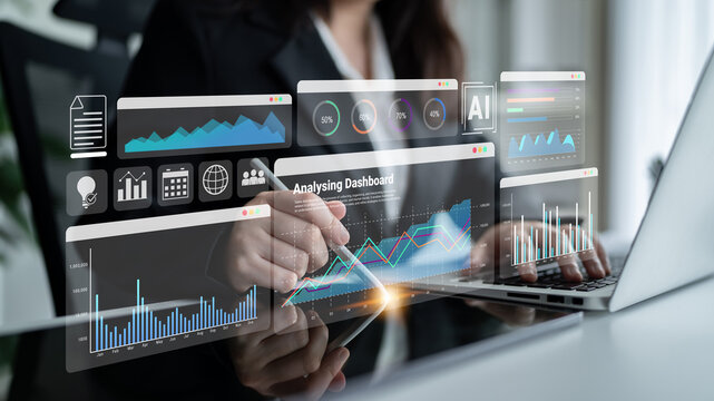 Data dashboard helps track business performance, identify trend patterns, and optimize strategic decision making for sustainable growth Parse - Powered by Adobe