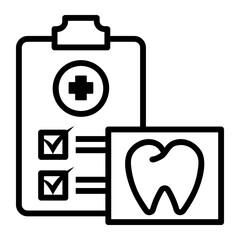 Obraz premium dental checkup Line Icon