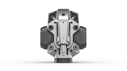 Fototapeta premium advanced robotic sensor module with dual speaker systems and intricate electronic components for