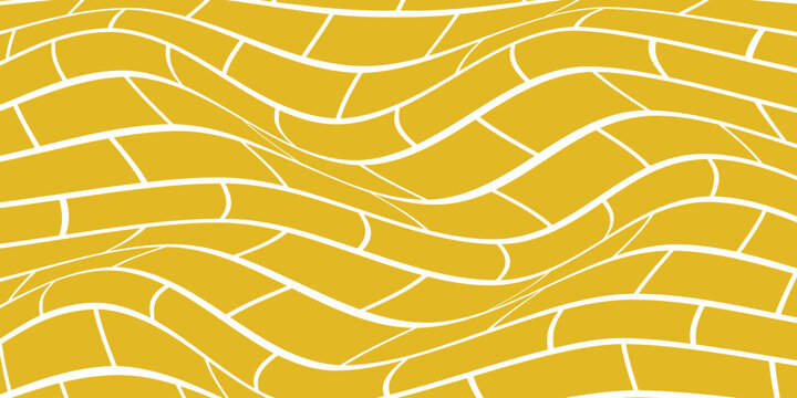 simple mustard brick wall wave pattern for banner poster background.