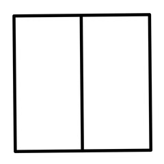 square measurement icon vector