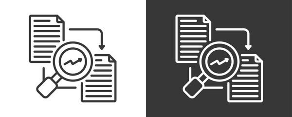 Descriptive Icon Set Vector Collection Isolated In Black And White